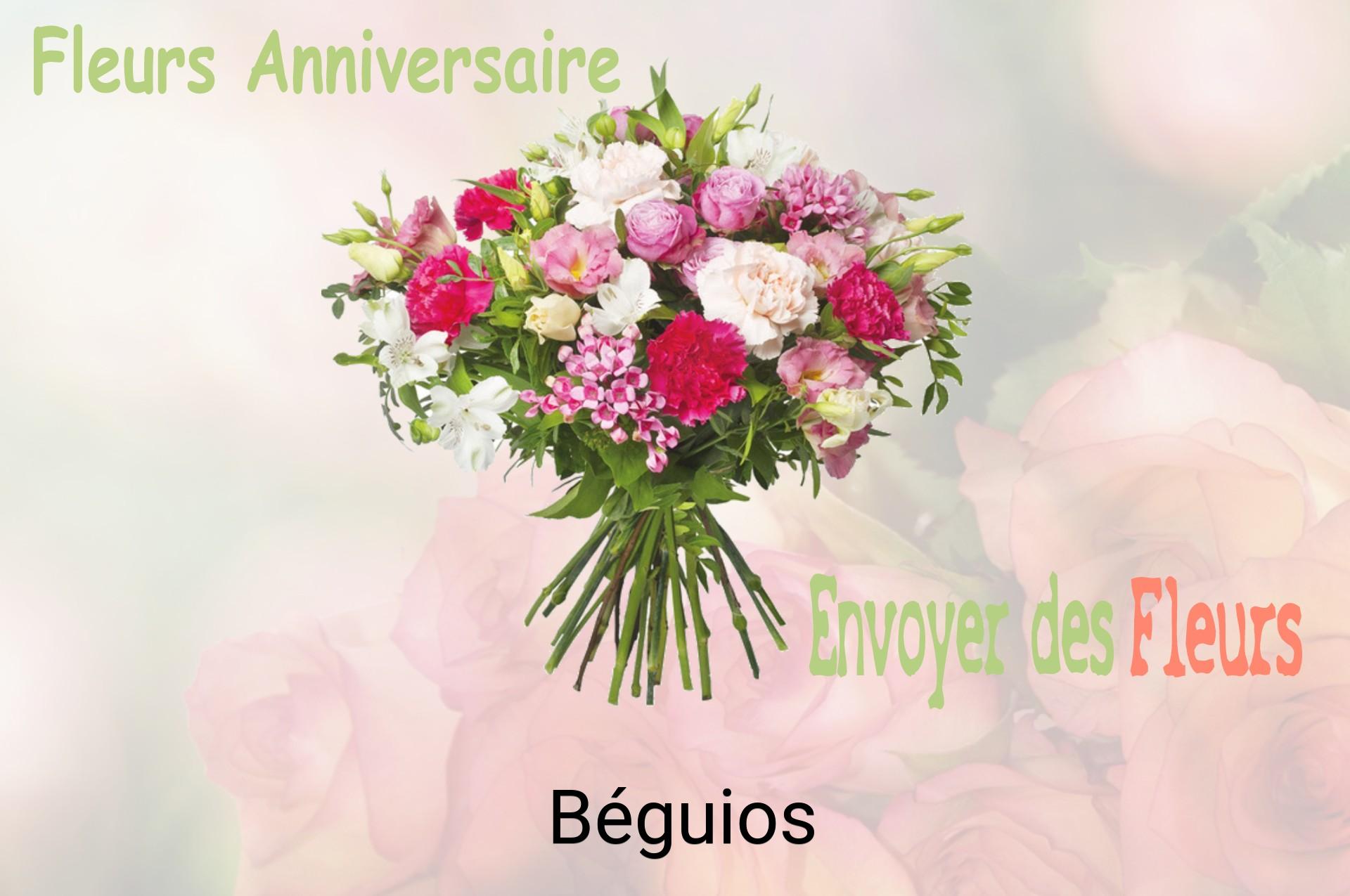 Bouquet de fleurs d’anniversaire livré à Béguios