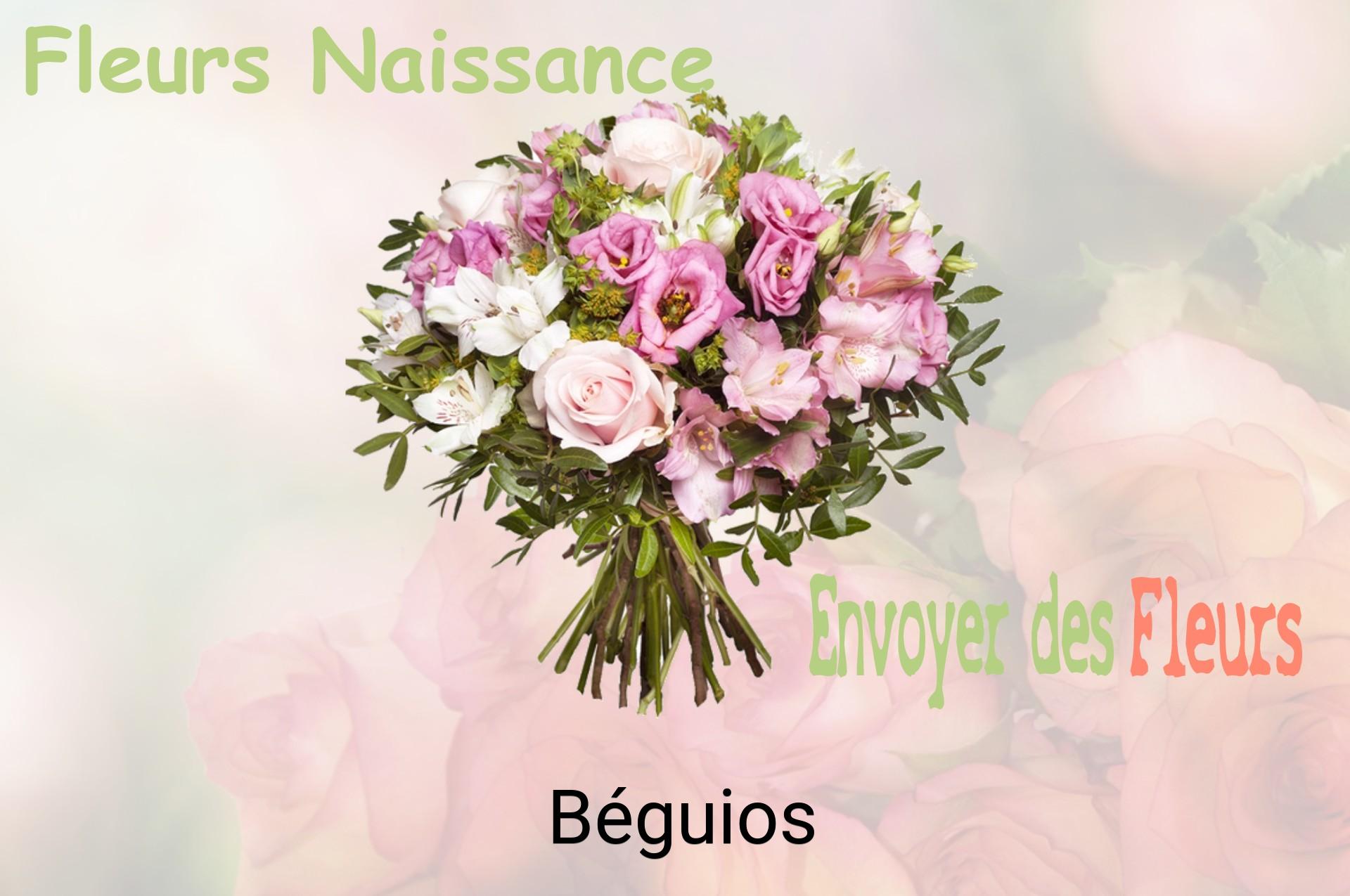 Bouquet de fleurs de naissance livré à Béguios